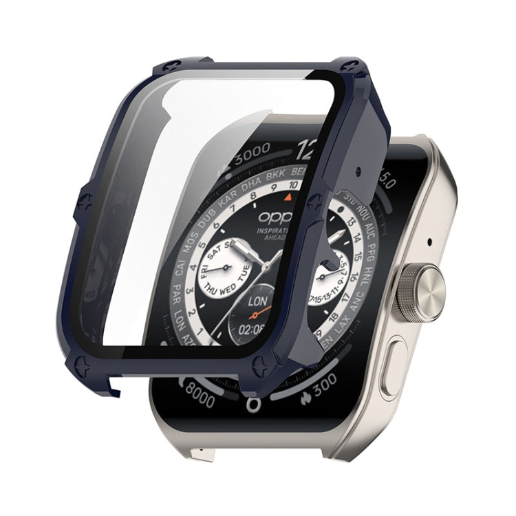 ENKAY Hat-Prince Full Coverage Tempered Glass Film Integrated PC Watch Cover, For OPPO Watch S, For OPPO Watch 4 Pro