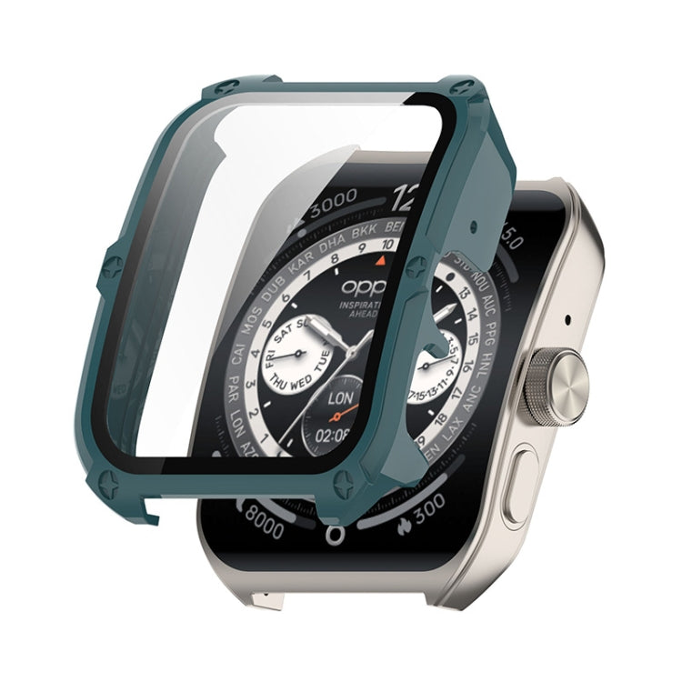ENKAY Hat-Prince Full Coverage Tempered Glass Film Integrated PC Watch Cover, For OPPO Watch S, For OPPO Watch 4 Pro