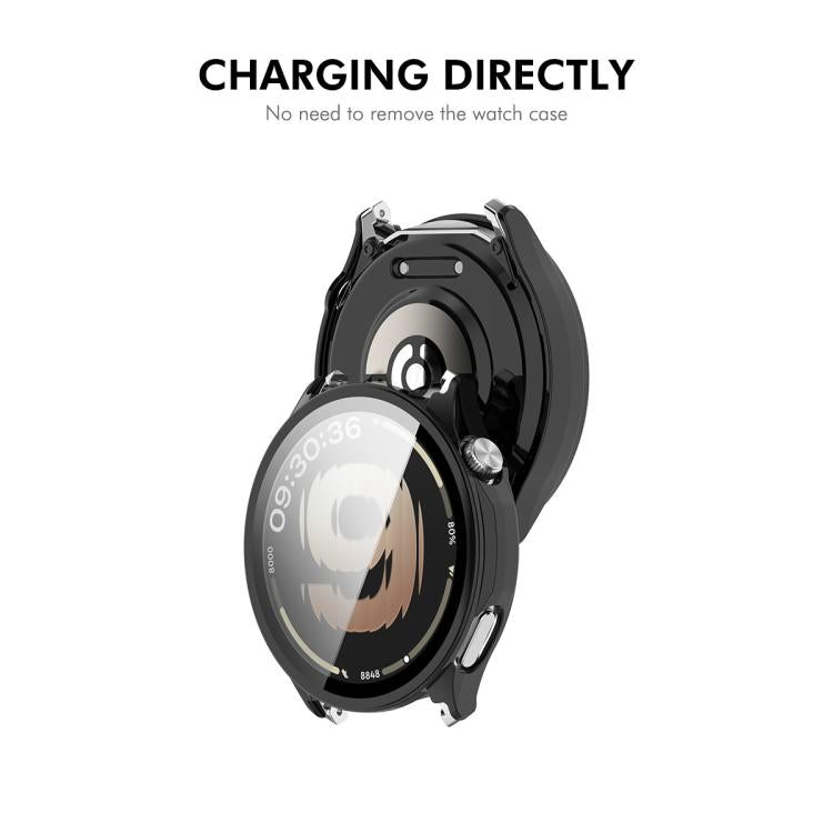 ENKAY Hat-Prince Full Coverage Tempered Glass Film Integrated PC Watch Cover, For OPPO Watch S, For OPPO Watch 4 Pro