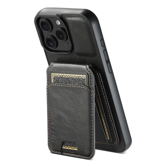 Suteni H02 Leather Wallet Stand Back Phone Case, For iPhone 17e / 16e, For iPhone 17 Pro Max, For iPhone 17 Pro, For iPhone 17, For iPhone Air, For iPhone 16 Pro Max, For iPhone 16 Pro, For iPhone 16 Plus, For iPhone 16, For iPhone 15 Pro Max          ...