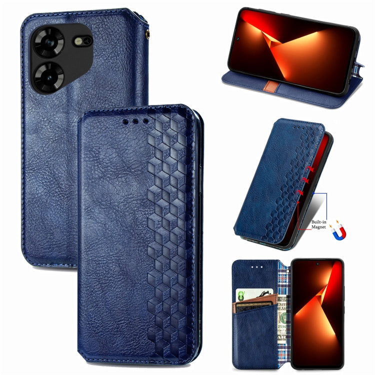 Cubic Grid Pressed Magnetic Leather Phone Case, ForTecno Spark 20 Pro+, ForTecno Spark 20 Pro, For Tecno Spark 20C 4G, For Tecno Spark 20 4G, For Tecno Spark Go 2024, For Tecno Pova 5 4G