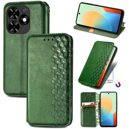 Cubic Grid Pressed Magnetic Leather Phone Case, ForTecno Spark 20 Pro+, ForTecno Spark 20 Pro, For Tecno Spark 20C 4G, For Tecno Spark 20 4G, For Tecno Spark Go 2024, For Tecno Pova 5 4G