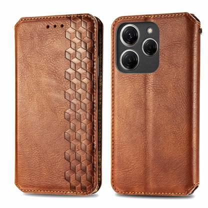 Cubic Grid Pressed Magnetic Leather Phone Case, ForTecno Spark 20 Pro+, ForTecno Spark 20 Pro, For Tecno Spark 20C 4G, For Tecno Spark 20 4G, For Tecno Spark Go 2024, For Tecno Pova 5 4G