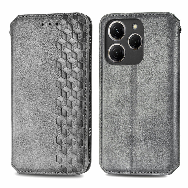 Cubic Grid Pressed Magnetic Leather Phone Case, ForTecno Spark 20 Pro+, ForTecno Spark 20 Pro, For Tecno Spark 20C 4G, For Tecno Spark 20 4G, For Tecno Spark Go 2024, For Tecno Pova 5 4G