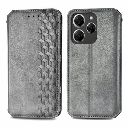 Cubic Grid Pressed Magnetic Leather Phone Case, ForTecno Spark 20 Pro+, ForTecno Spark 20 Pro, For Tecno Spark 20C 4G, For Tecno Spark 20 4G, For Tecno Spark Go 2024, For Tecno Pova 5 4G