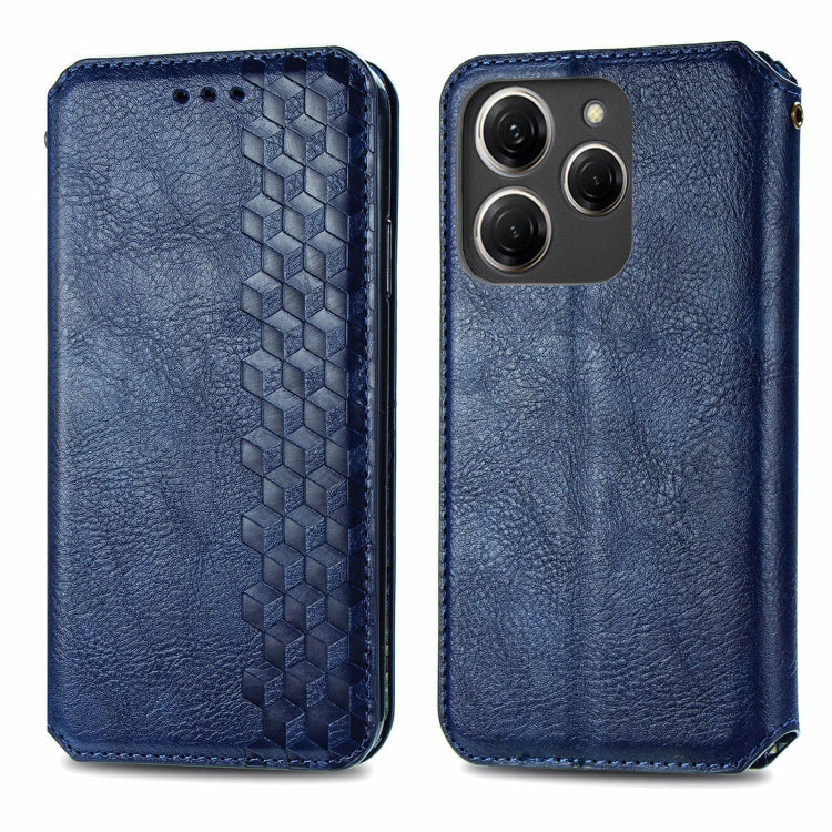 Cubic Grid Pressed Magnetic Leather Phone Case, ForTecno Spark 20 Pro+, ForTecno Spark 20 Pro, For Tecno Spark 20C 4G, For Tecno Spark 20 4G, For Tecno Spark Go 2024, For Tecno Pova 5 4G