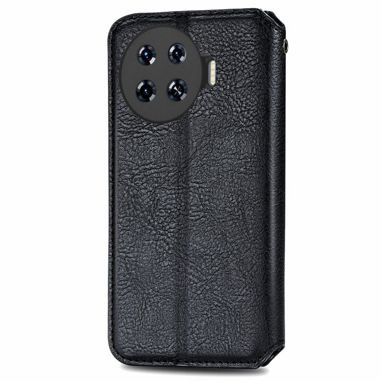 Cubic Grid Pressed Magnetic Leather Phone Case, ForTecno Spark 20 Pro+, ForTecno Spark 20 Pro, For Tecno Spark 20C 4G, For Tecno Spark 20 4G, For Tecno Spark Go 2024, For Tecno Pova 5 4G