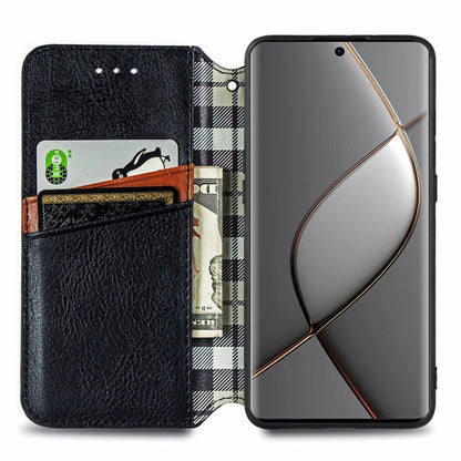 Cubic Grid Pressed Magnetic Leather Phone Case, ForTecno Spark 20 Pro+, ForTecno Spark 20 Pro, For Tecno Spark 20C 4G, For Tecno Spark 20 4G, For Tecno Spark Go 2024, For Tecno Pova 5 4G