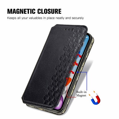 Cubic Grid Pressed Magnetic Leather Phone Case, ForTecno Spark 20 Pro+, ForTecno Spark 20 Pro, For Tecno Spark 20C 4G, For Tecno Spark 20 4G, For Tecno Spark Go 2024, For Tecno Pova 5 4G