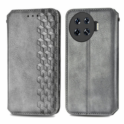 Cubic Grid Pressed Magnetic Leather Phone Case, ForTecno Spark 20 Pro+, ForTecno Spark 20 Pro, For Tecno Spark 20C 4G, For Tecno Spark 20 4G, For Tecno Spark Go 2024, For Tecno Pova 5 4G