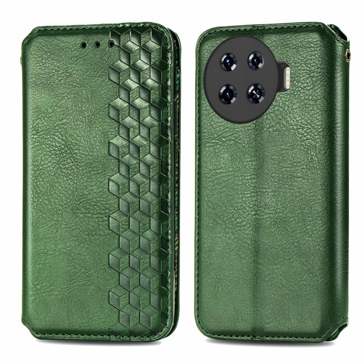 Cubic Grid Pressed Magnetic Leather Phone Case, ForTecno Spark 20 Pro+, ForTecno Spark 20 Pro, For Tecno Spark 20C 4G, For Tecno Spark 20 4G, For Tecno Spark Go 2024, For Tecno Pova 5 4G