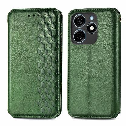 Cubic Grid Pressed Magnetic Leather Phone Case, ForTecno Spark 20 Pro+, ForTecno Spark 20 Pro, For Tecno Spark 20C 4G, For Tecno Spark 20 4G, For Tecno Spark Go 2024, For Tecno Pova 5 4G