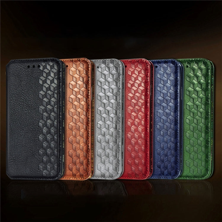 Cubic Grid Pressed Magnetic Leather Phone Case, ForTecno Spark 20 Pro+, ForTecno Spark 20 Pro, For Tecno Spark 20C 4G, For Tecno Spark 20 4G, For Tecno Spark Go 2024, For Tecno Pova 5 4G