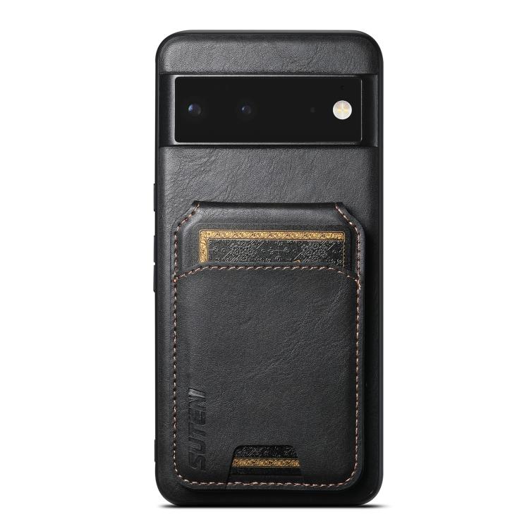 Suteni H02 Leather Wallet Stand Back Phone Case, For Google Pixel 11 Pro XL, For Google Pixel 11, For Google Pixel 11 Pro, For Google Pixel 10 Pro XL, For Google Pixel 10 Pro, For Google Pixel 10, For Google Pixel 9 Pro XL, For Google Pixel 9 Pro      ...