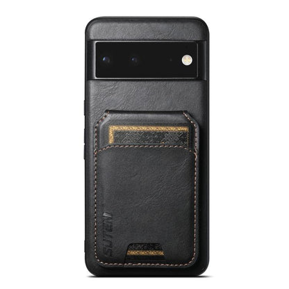 Suteni H02 Leather Wallet Stand Back Phone Case, For Google Pixel 11 Pro XL, For Google Pixel 11, For Google Pixel 11 Pro, For Google Pixel 10 Pro XL, For Google Pixel 10 Pro, For Google Pixel 10, For Google Pixel 9 Pro XL, For Google Pixel 9 Pro      ...