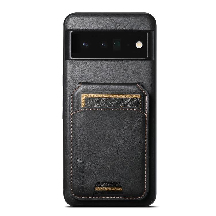 Suteni H02 Leather Wallet Stand Back Phone Case, For Google Pixel 11 Pro XL, For Google Pixel 11, For Google Pixel 11 Pro, For Google Pixel 10 Pro XL, For Google Pixel 10 Pro, For Google Pixel 10, For Google Pixel 9 Pro XL, For Google Pixel 9 Pro      ...
