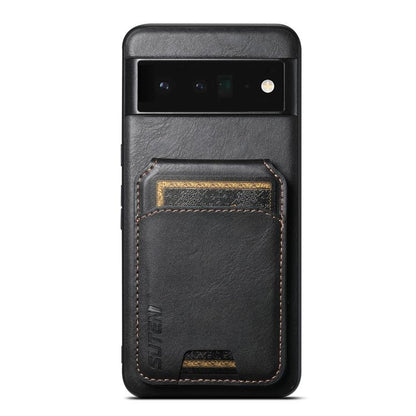 Suteni H02 Leather Wallet Stand Back Phone Case, For Google Pixel 11 Pro XL, For Google Pixel 11, For Google Pixel 11 Pro, For Google Pixel 10 Pro XL, For Google Pixel 10 Pro, For Google Pixel 10, For Google Pixel 9 Pro XL, For Google Pixel 9 Pro      ...