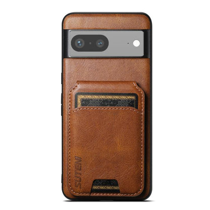 Suteni H02 Leather Wallet Stand Back Phone Case, For Google Pixel 11 Pro XL, For Google Pixel 11, For Google Pixel 11 Pro, For Google Pixel 10 Pro XL, For Google Pixel 10 Pro, For Google Pixel 10, For Google Pixel 9 Pro XL, For Google Pixel 9 Pro      ...