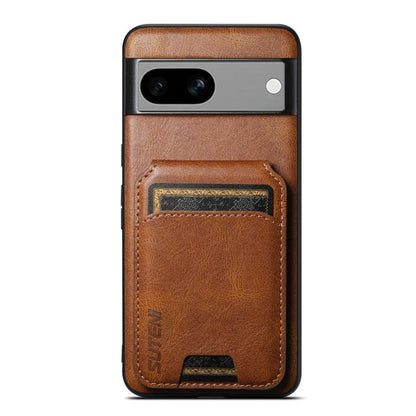 Suteni H02 Leather Wallet Stand Back Phone Case, For Google Pixel 11 Pro XL, For Google Pixel 11, For Google Pixel 11 Pro, For Google Pixel 10 Pro XL, For Google Pixel 10 Pro, For Google Pixel 10, For Google Pixel 9 Pro XL, For Google Pixel 9 Pro      ...