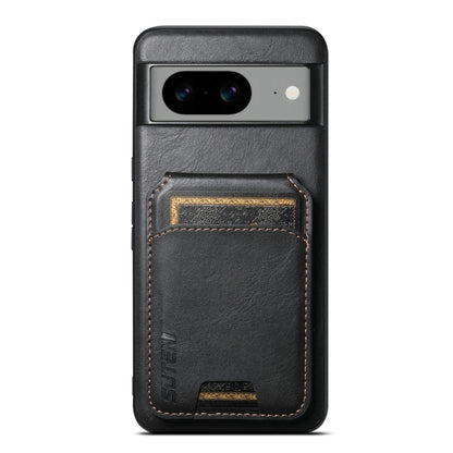 Suteni H02 Leather Wallet Stand Back Phone Case, For Google Pixel 11 Pro XL, For Google Pixel 11, For Google Pixel 11 Pro, For Google Pixel 10 Pro XL, For Google Pixel 10 Pro, For Google Pixel 10, For Google Pixel 9 Pro XL, For Google Pixel 9 Pro      ...
