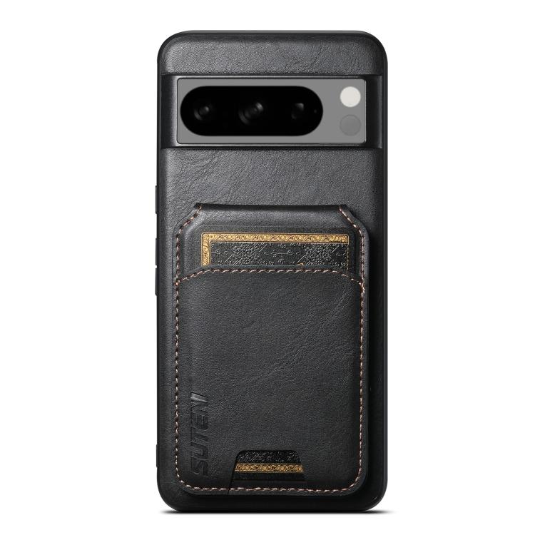 Suteni H02 Leather Wallet Stand Back Phone Case, For Google Pixel 11 Pro XL, For Google Pixel 11, For Google Pixel 11 Pro, For Google Pixel 10 Pro XL, For Google Pixel 10 Pro, For Google Pixel 10, For Google Pixel 9 Pro XL, For Google Pixel 9 Pro      ...