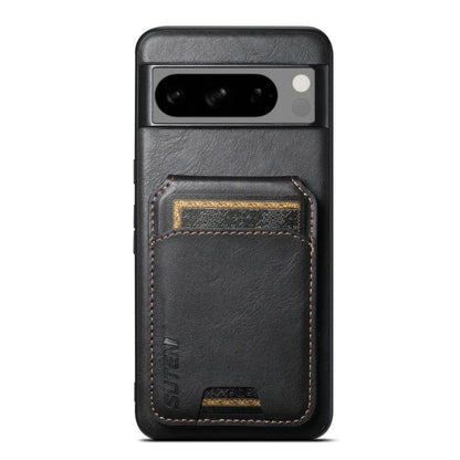 Suteni H02 Leather Wallet Stand Back Phone Case, For Google Pixel 11 Pro XL, For Google Pixel 11, For Google Pixel 11 Pro, For Google Pixel 10 Pro XL, For Google Pixel 10 Pro, For Google Pixel 10, For Google Pixel 9 Pro XL, For Google Pixel 9 Pro      ...