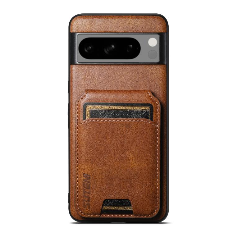 Suteni H02 Leather Wallet Stand Back Phone Case, For Google Pixel 11 Pro XL, For Google Pixel 11, For Google Pixel 11 Pro, For Google Pixel 10 Pro XL, For Google Pixel 10 Pro, For Google Pixel 10, For Google Pixel 9 Pro XL, For Google Pixel 9 Pro      ...