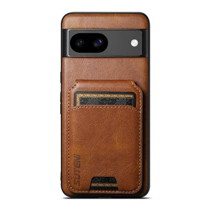 Suteni H02 Leather Wallet Stand Back Phone Case, For Google Pixel 11 Pro XL, For Google Pixel 11, For Google Pixel 11 Pro, For Google Pixel 10 Pro XL, For Google Pixel 10 Pro, For Google Pixel 10, For Google Pixel 9 Pro XL, For Google Pixel 9 Pro      ...