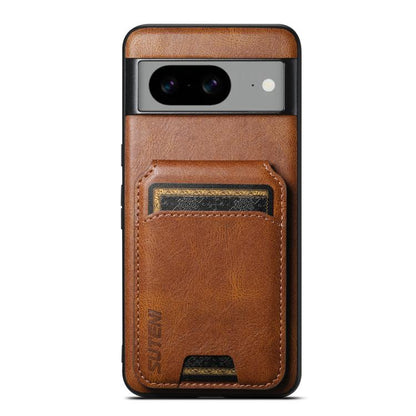 Suteni H02 Leather Wallet Stand Back Phone Case, For Google Pixel 11 Pro XL, For Google Pixel 11, For Google Pixel 11 Pro, For Google Pixel 10 Pro XL, For Google Pixel 10 Pro, For Google Pixel 10, For Google Pixel 9 Pro XL, For Google Pixel 9 Pro      ...