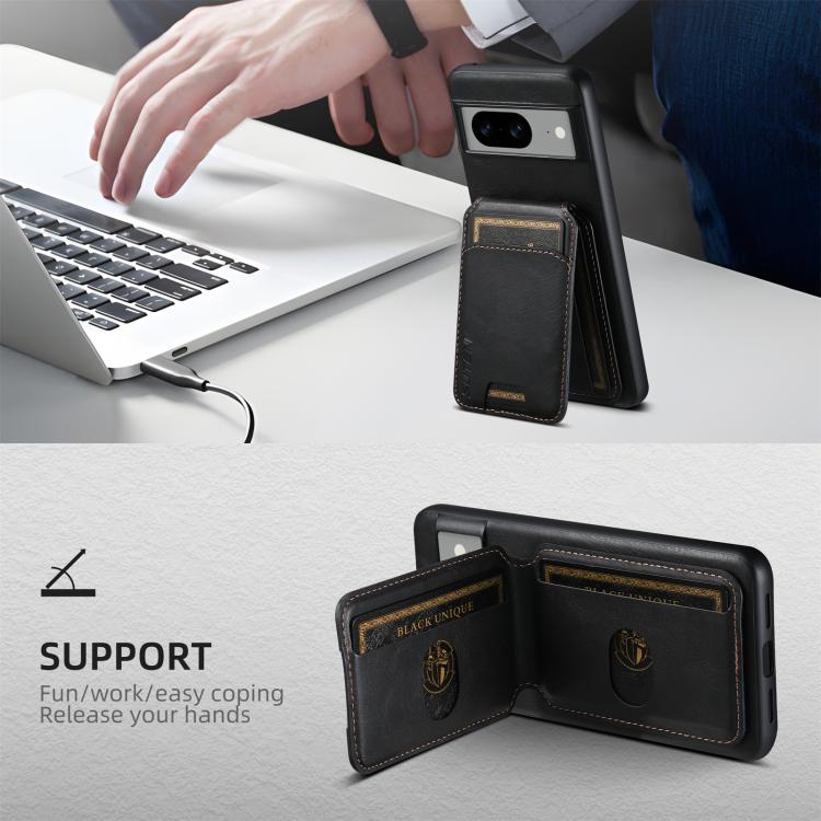 Suteni H02 Leather Wallet Stand Back Phone Case, For Google Pixel 11 Pro XL, For Google Pixel 11, For Google Pixel 11 Pro, For Google Pixel 10 Pro XL, For Google Pixel 10 Pro, For Google Pixel 10, For Google Pixel 9 Pro XL, For Google Pixel 9 Pro      ...