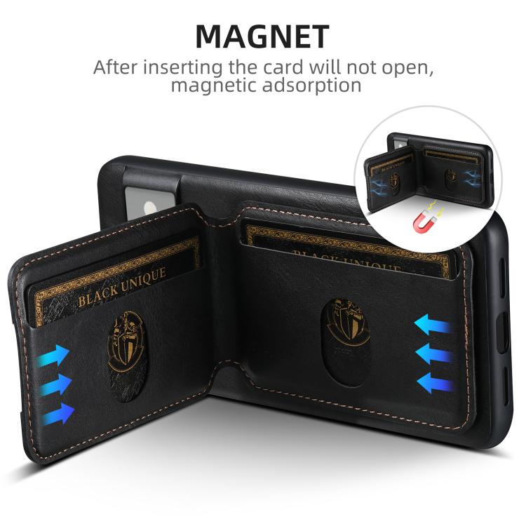 Suteni H02 Leather Wallet Stand Back Phone Case, For Google Pixel 11 Pro XL, For Google Pixel 11, For Google Pixel 11 Pro, For Google Pixel 10 Pro XL, For Google Pixel 10 Pro, For Google Pixel 10, For Google Pixel 9 Pro XL, For Google Pixel 9 Pro      ...