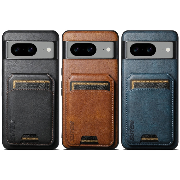 Suteni H02 Leather Wallet Stand Back Phone Case, For Google Pixel 11 Pro XL, For Google Pixel 11, For Google Pixel 11 Pro, For Google Pixel 10 Pro XL, For Google Pixel 10 Pro, For Google Pixel 10, For Google Pixel 9 Pro XL, For Google Pixel 9 Pro      ...