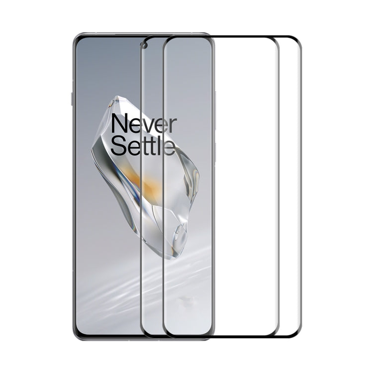 2pcs ENKAY Hat-Prince 3D Hot Bending Side Glue Tempered Glass Full Film, For OnePlus 13, For OnePlus 12, For OnePlus Ace 2 / Ace 2 Pro