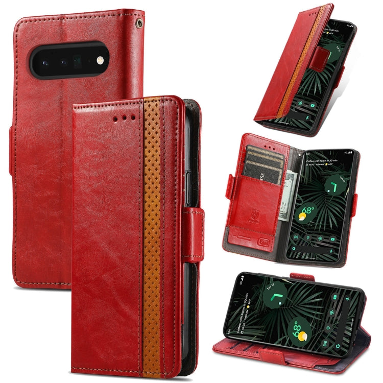 CaseNeo Splicing Dual Magnetic Buckle Leather Phone Case, For Google Pixel 11 Pro XL, For Google Pixel 11 / 11 Pro, For Google Pixel 10a, For Google Pixel 8a, For Google Pixel 9a, For Google Pixel 7 Pro, For Google Pixel 7, For Google Pixel 6a         ...