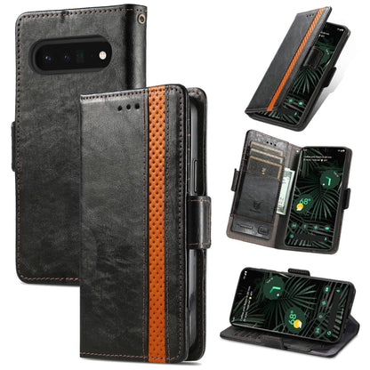 CaseNeo Splicing Dual Magnetic Buckle Leather Phone Case, For Google Pixel 11 Pro XL, For Google Pixel 11 / 11 Pro, For Google Pixel 10a, For Google Pixel 8a, For Google Pixel 9a, For Google Pixel 7 Pro, For Google Pixel 7, For Google Pixel 6a         ...