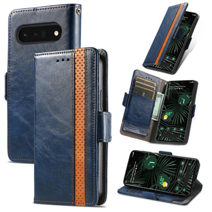 CaseNeo Splicing Dual Magnetic Buckle Leather Phone Case, For Google Pixel 11 Pro XL, For Google Pixel 11 / 11 Pro, For Google Pixel 10a, For Google Pixel 8a, For Google Pixel 9a, For Google Pixel 7 Pro, For Google Pixel 7, For Google Pixel 6a         ...