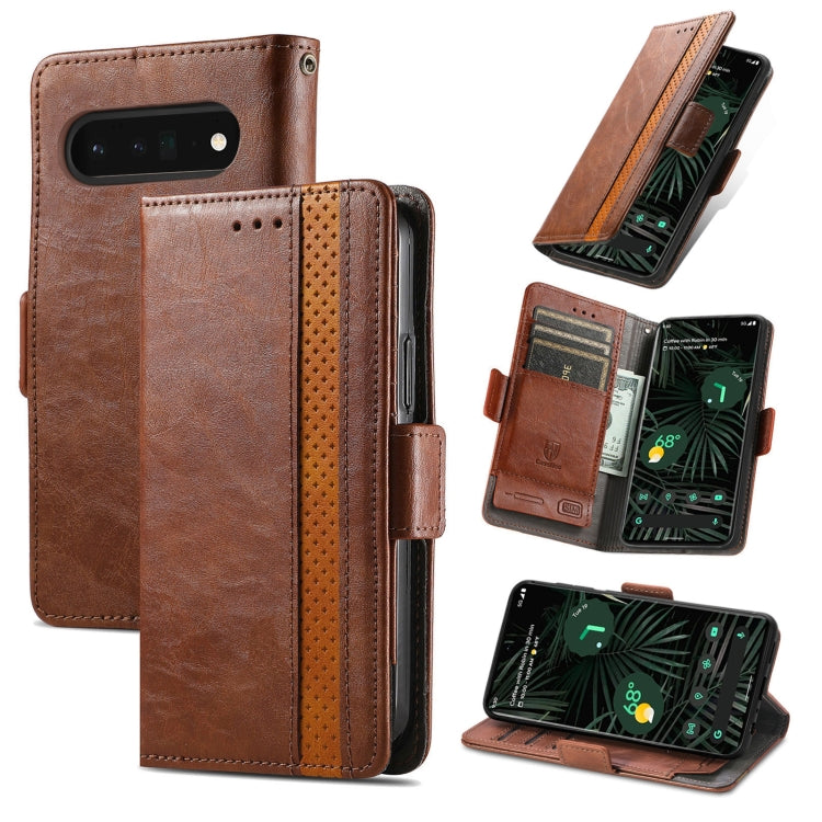 CaseNeo Splicing Dual Magnetic Buckle Leather Phone Case, For Google Pixel 11 Pro XL, For Google Pixel 11 / 11 Pro, For Google Pixel 10a, For Google Pixel 8a, For Google Pixel 9a, For Google Pixel 7 Pro, For Google Pixel 7, For Google Pixel 6a         ...