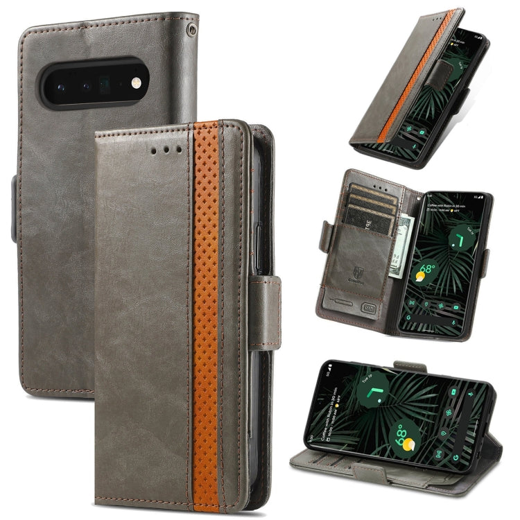 CaseNeo Splicing Dual Magnetic Buckle Leather Phone Case, For Google Pixel 11 Pro XL, For Google Pixel 11 / 11 Pro, For Google Pixel 10a, For Google Pixel 8a, For Google Pixel 9a, For Google Pixel 7 Pro, For Google Pixel 7, For Google Pixel 6a         ...