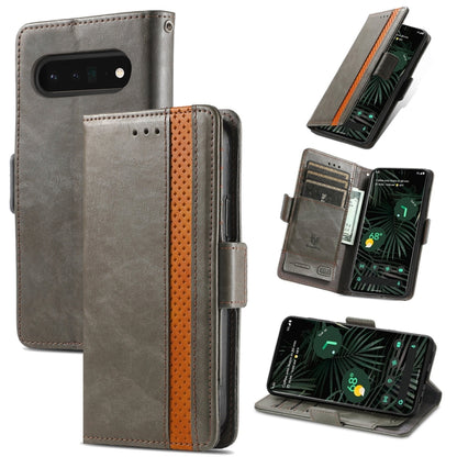 CaseNeo Splicing Dual Magnetic Buckle Leather Phone Case, For Google Pixel 11 Pro XL, For Google Pixel 11 / 11 Pro, For Google Pixel 10a, For Google Pixel 8a, For Google Pixel 9a, For Google Pixel 7 Pro, For Google Pixel 7, For Google Pixel 6a         ...
