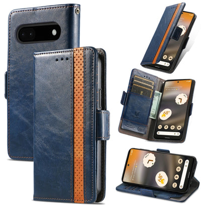CaseNeo Splicing Dual Magnetic Buckle Leather Phone Case, For Google Pixel 11 Pro XL, For Google Pixel 11 / 11 Pro, For Google Pixel 10a, For Google Pixel 8a, For Google Pixel 9a, For Google Pixel 7 Pro, For Google Pixel 7, For Google Pixel 6a         ...