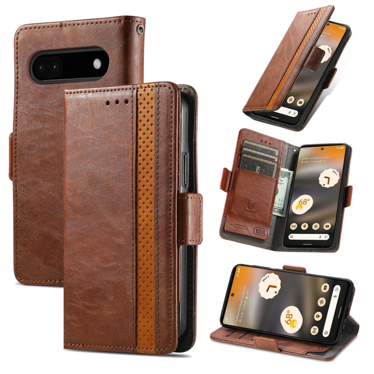 CaseNeo Splicing Dual Magnetic Buckle Leather Phone Case, For Google Pixel 11 Pro XL, For Google Pixel 11 / 11 Pro, For Google Pixel 10a, For Google Pixel 8a, For Google Pixel 9a, For Google Pixel 7 Pro, For Google Pixel 7, For Google Pixel 6a         ...