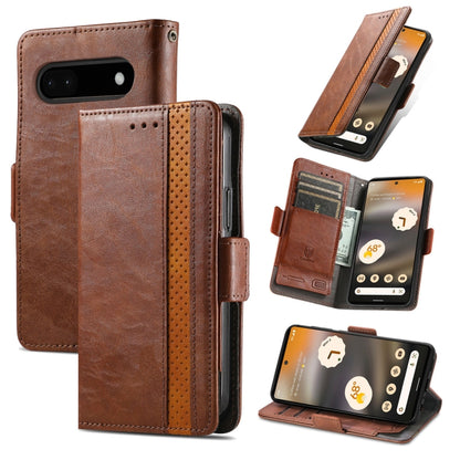 CaseNeo Splicing Dual Magnetic Buckle Leather Phone Case, For Google Pixel 11 Pro XL, For Google Pixel 11 / 11 Pro, For Google Pixel 10a, For Google Pixel 8a, For Google Pixel 9a, For Google Pixel 7 Pro, For Google Pixel 7, For Google Pixel 6a         ...