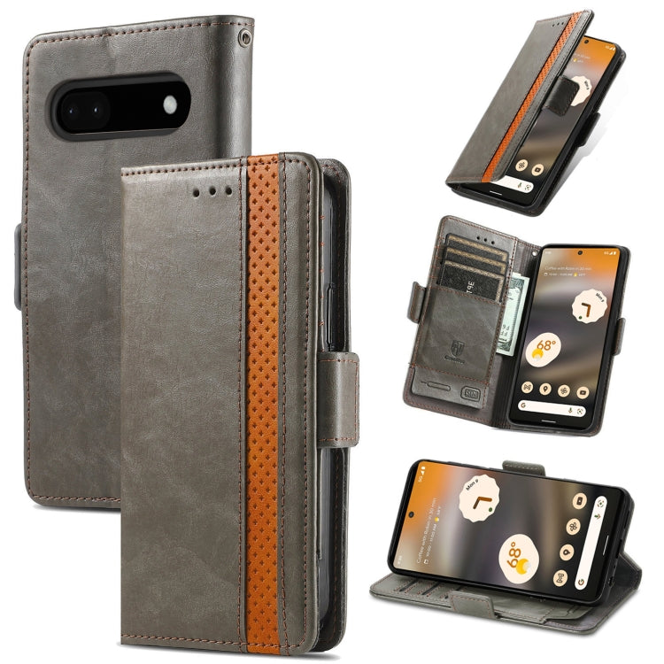 CaseNeo Splicing Dual Magnetic Buckle Leather Phone Case, For Google Pixel 11 Pro XL, For Google Pixel 11 / 11 Pro, For Google Pixel 10a, For Google Pixel 8a, For Google Pixel 9a, For Google Pixel 7 Pro, For Google Pixel 7, For Google Pixel 6a         ...