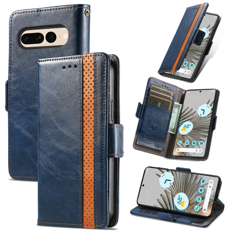 CaseNeo Splicing Dual Magnetic Buckle Leather Phone Case, For Google Pixel 11 Pro XL, For Google Pixel 11 / 11 Pro, For Google Pixel 10a, For Google Pixel 8a, For Google Pixel 9a, For Google Pixel 7 Pro, For Google Pixel 7, For Google Pixel 6a         ...