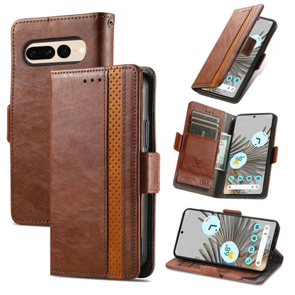 CaseNeo Splicing Dual Magnetic Buckle Leather Phone Case, For Google Pixel 11 Pro XL, For Google Pixel 11 / 11 Pro, For Google Pixel 10a, For Google Pixel 8a, For Google Pixel 9a, For Google Pixel 7 Pro, For Google Pixel 7, For Google Pixel 6a         ...