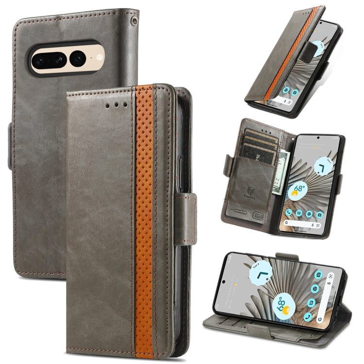 CaseNeo Splicing Dual Magnetic Buckle Leather Phone Case, For Google Pixel 11 Pro XL, For Google Pixel 11 / 11 Pro, For Google Pixel 10a, For Google Pixel 8a, For Google Pixel 9a, For Google Pixel 7 Pro, For Google Pixel 7, For Google Pixel 6a         ...