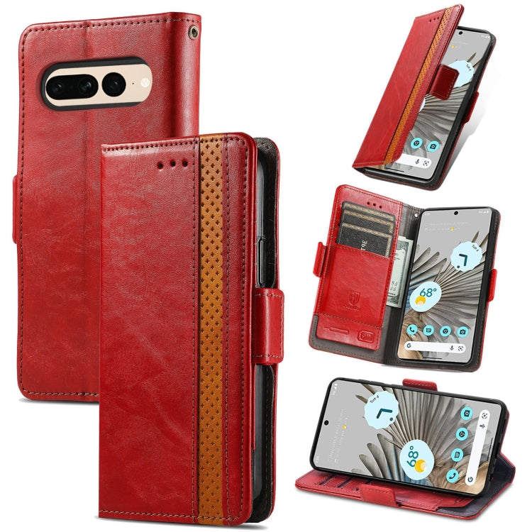 CaseNeo Splicing Dual Magnetic Buckle Leather Phone Case, For Google Pixel 11 Pro XL, For Google Pixel 11 / 11 Pro, For Google Pixel 10a, For Google Pixel 8a, For Google Pixel 9a, For Google Pixel 7 Pro, For Google Pixel 7, For Google Pixel 6a         ...