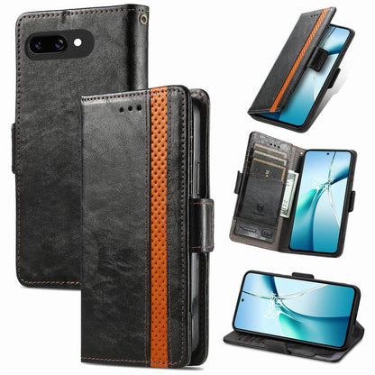 CaseNeo Splicing Dual Magnetic Buckle Leather Phone Case, For Google Pixel 11 Pro XL, For Google Pixel 11 / 11 Pro, For Google Pixel 10a, For Google Pixel 8a, For Google Pixel 9a, For Google Pixel 7 Pro, For Google Pixel 7, For Google Pixel 6a         ...