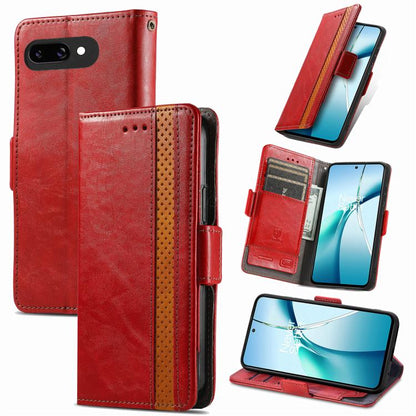 CaseNeo Splicing Dual Magnetic Buckle Leather Phone Case, For Google Pixel 11 Pro XL, For Google Pixel 11 / 11 Pro, For Google Pixel 10a, For Google Pixel 8a, For Google Pixel 9a, For Google Pixel 7 Pro, For Google Pixel 7, For Google Pixel 6a         ...