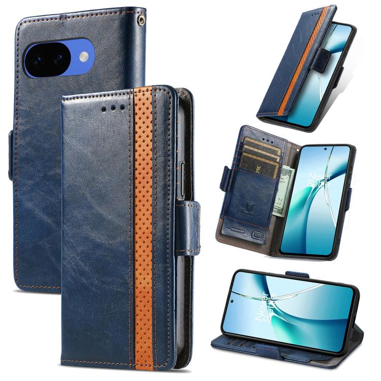 CaseNeo Splicing Dual Magnetic Buckle Leather Phone Case, For Google Pixel 11 Pro XL, For Google Pixel 11 / 11 Pro, For Google Pixel 10a, For Google Pixel 8a, For Google Pixel 9a, For Google Pixel 7 Pro, For Google Pixel 7, For Google Pixel 6a         ...